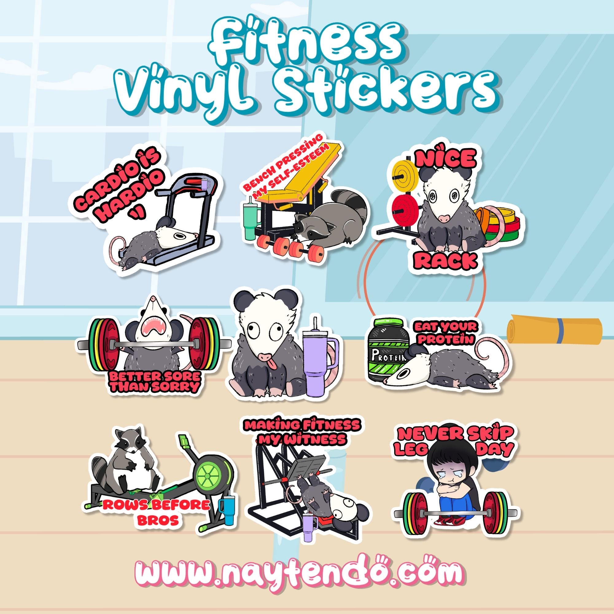 Gym and Lifestyle Stickers