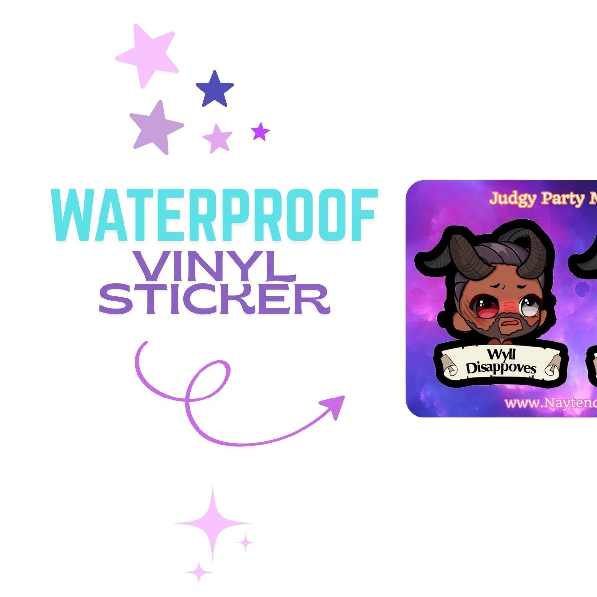 Wyll Mini Sticker Sheet | Baldur’s Gate 3