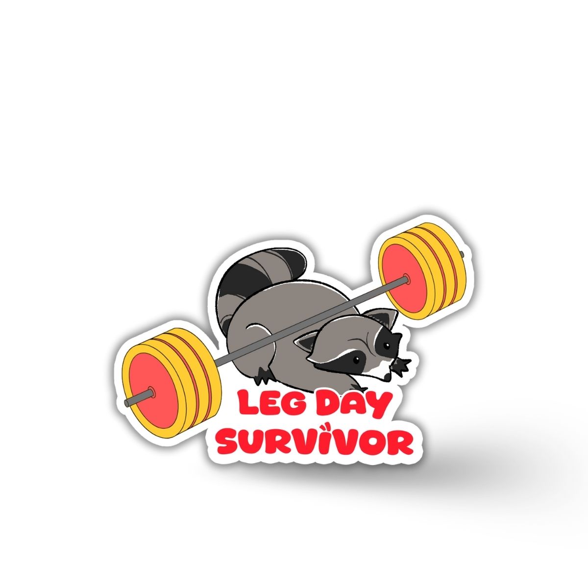 Leg Day Survivor Vinyl Sticker