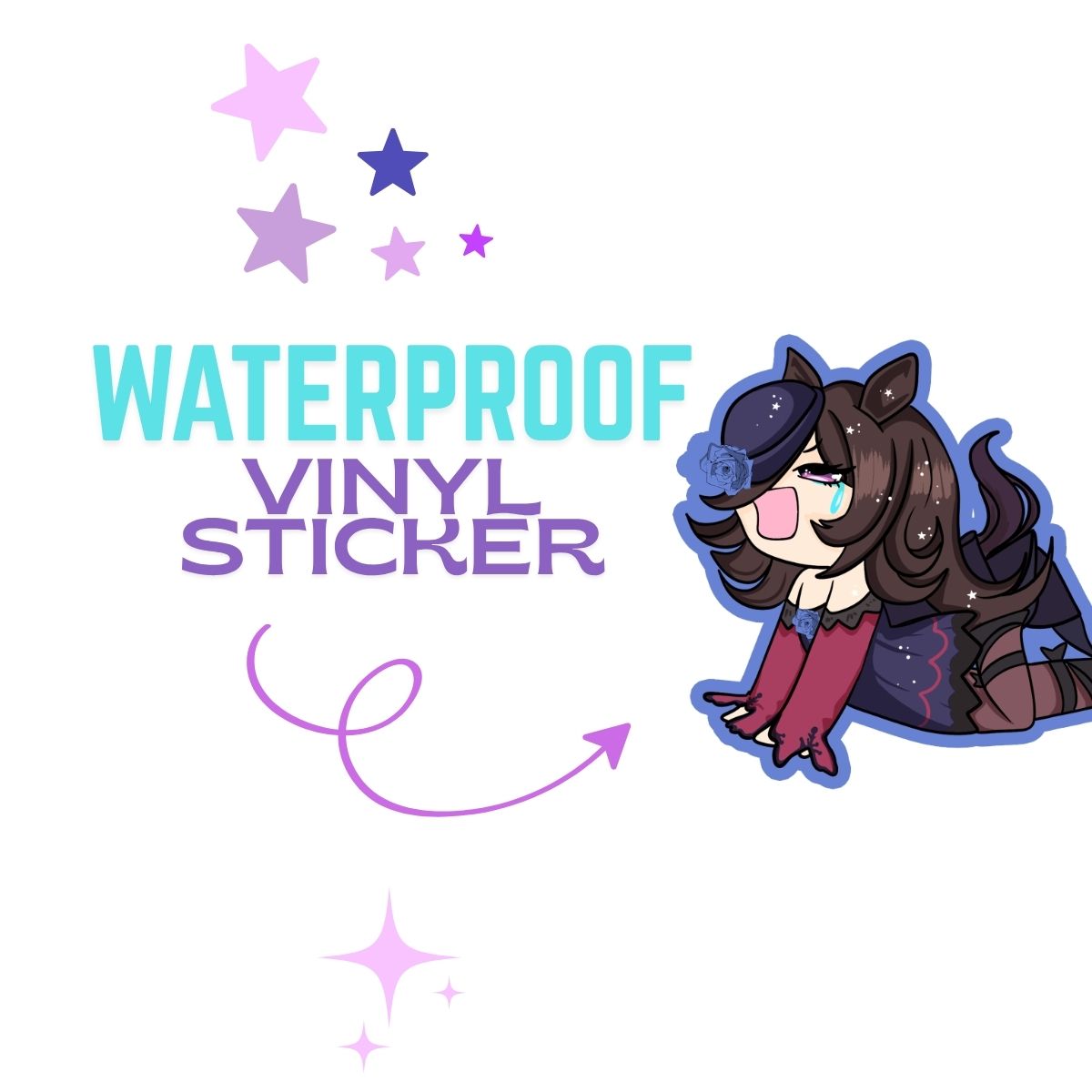 Rice Shower Vinyl Sticker