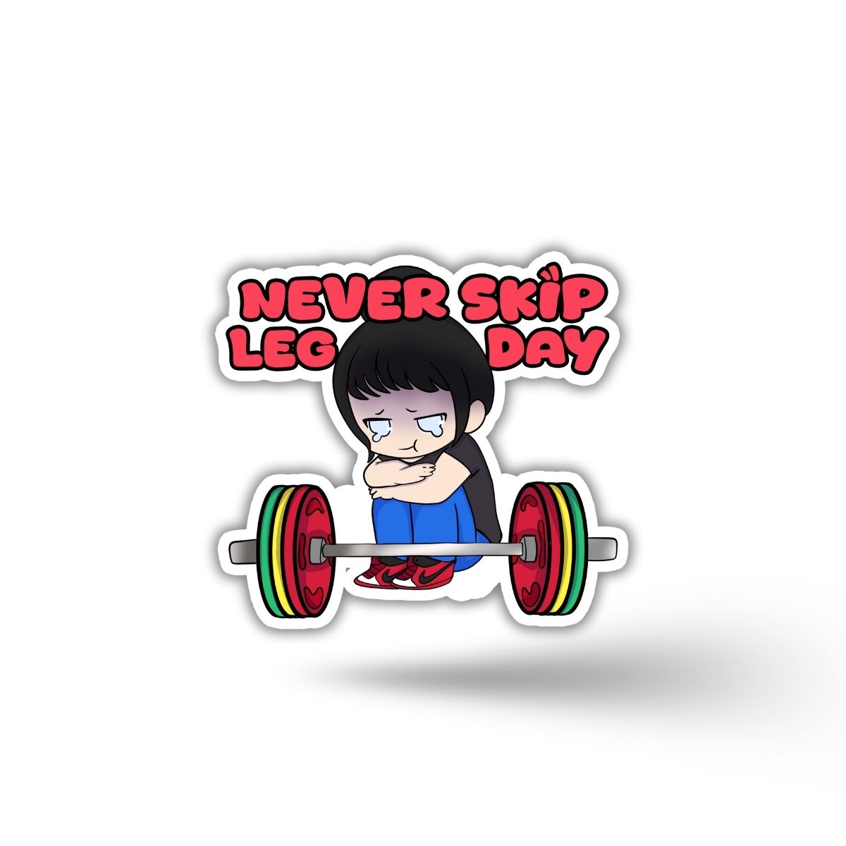 Never Skip Leg Day Vinyl Sticker
