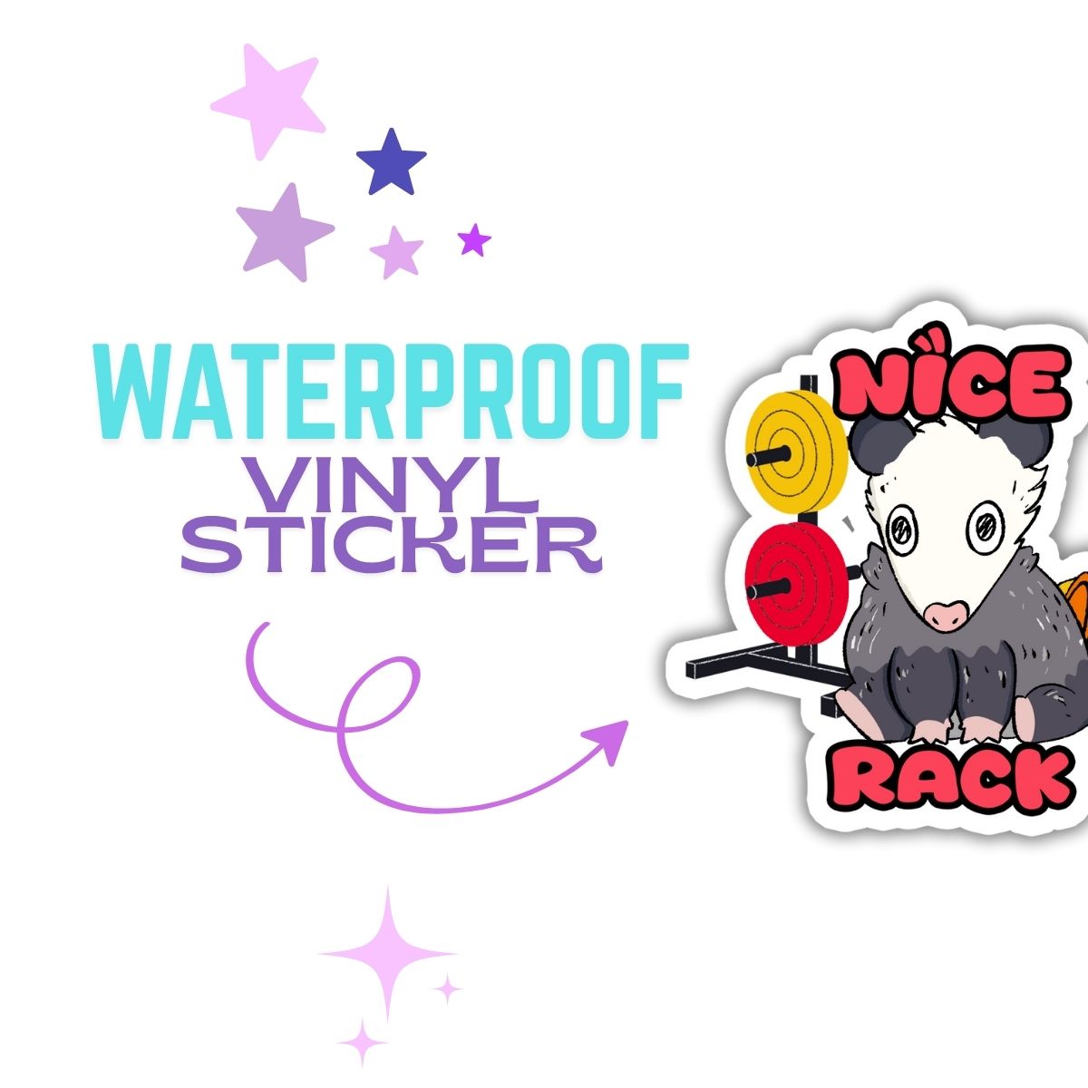 Nice Rack Vinyl Sticker