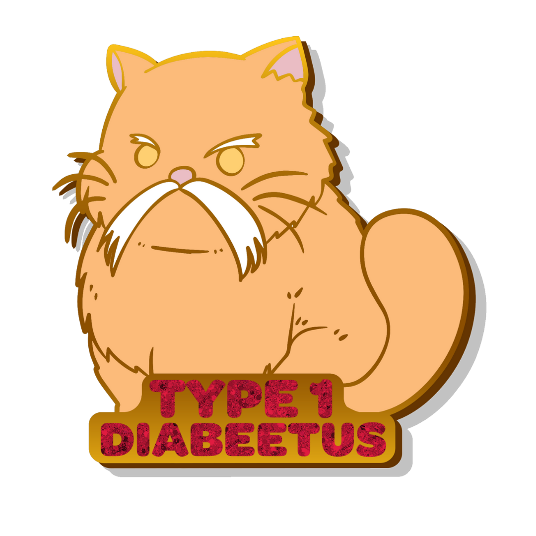 Diabetes 1 Medical Alert Pin Enamel Pin