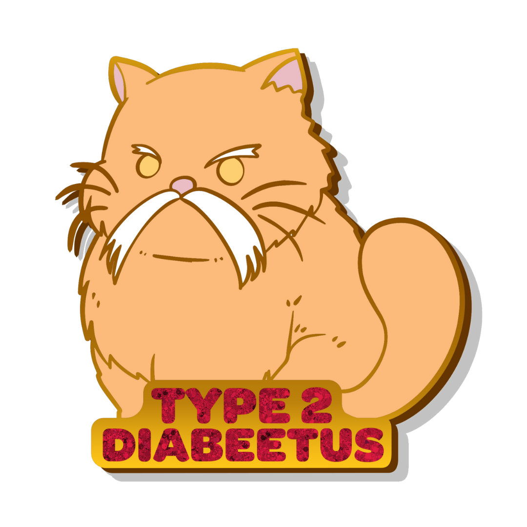 Diabetes 2 Medical Alert Pin Enamel Pin