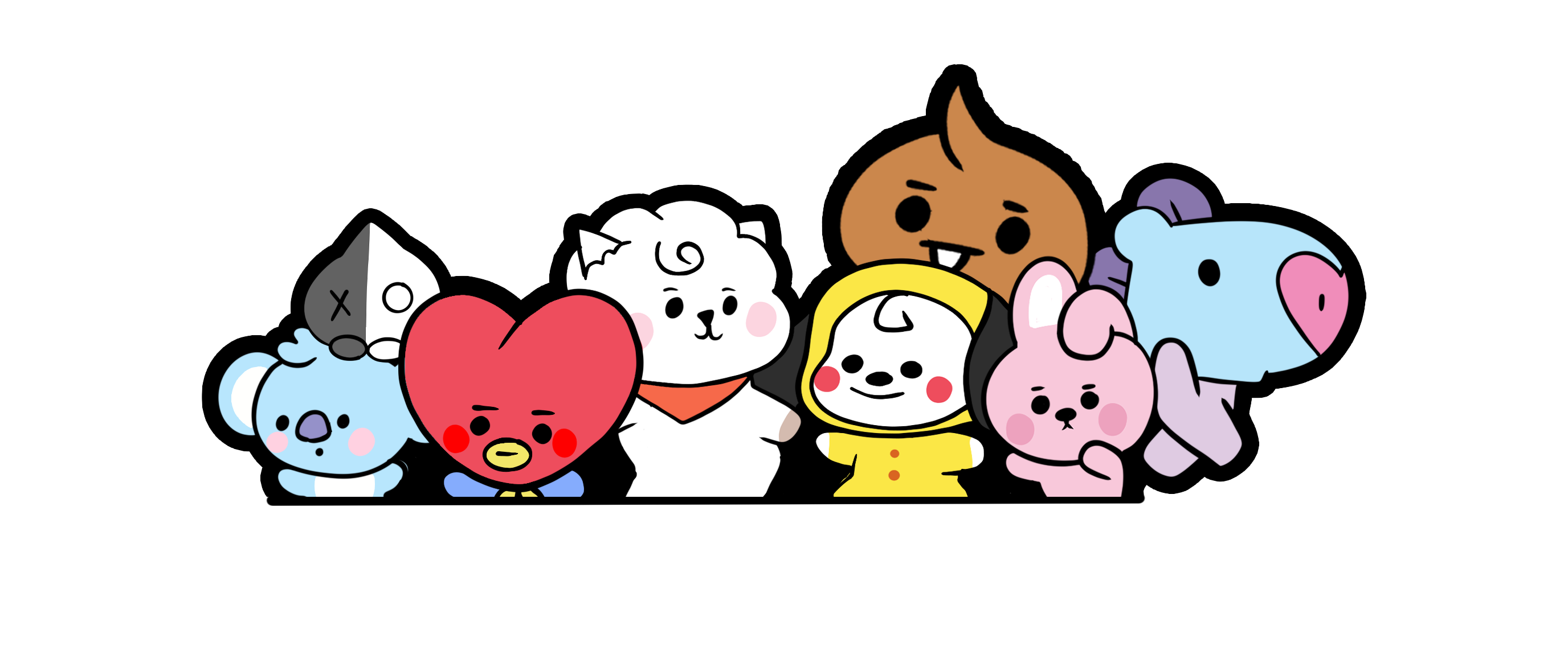 BT21 Group Peeker
