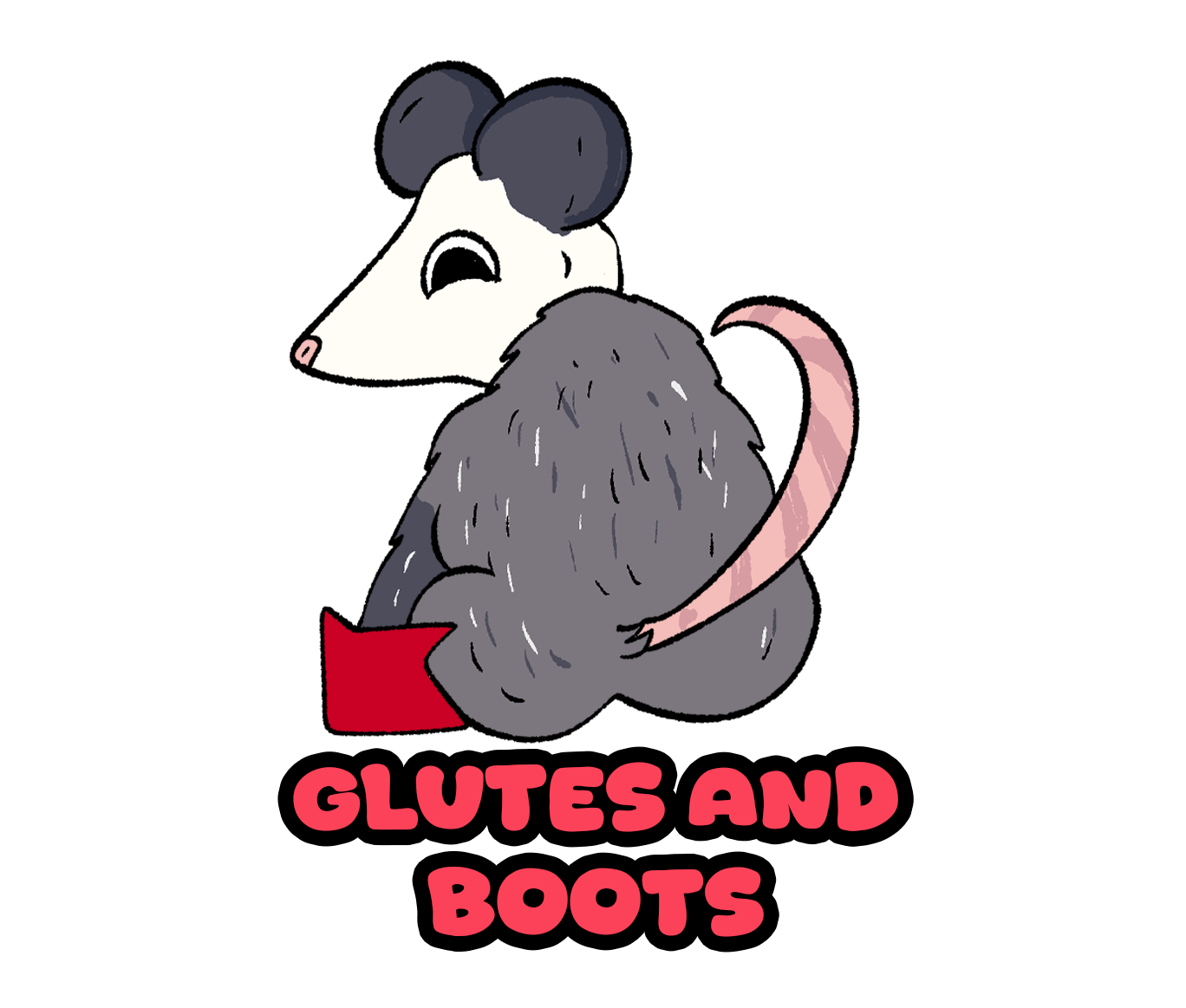 Glutes and Boots Vinyl Sticker