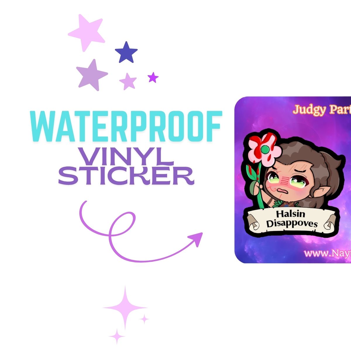 Halsin Mini Sticker Sheet | Baldur’s Gate 3