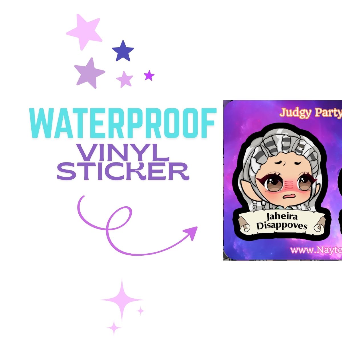 Jaheira Mini Sticker Sheet | Baldur’s Gate 3
