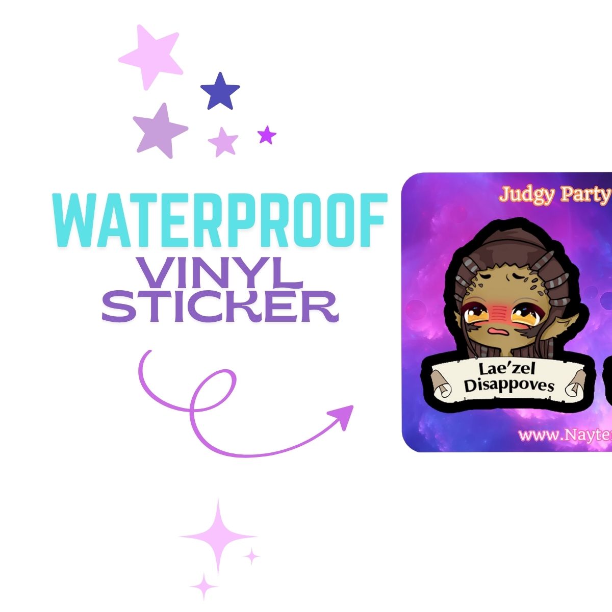Lae’zel Mini Sticker Sheet | Baldur’s Gate 3