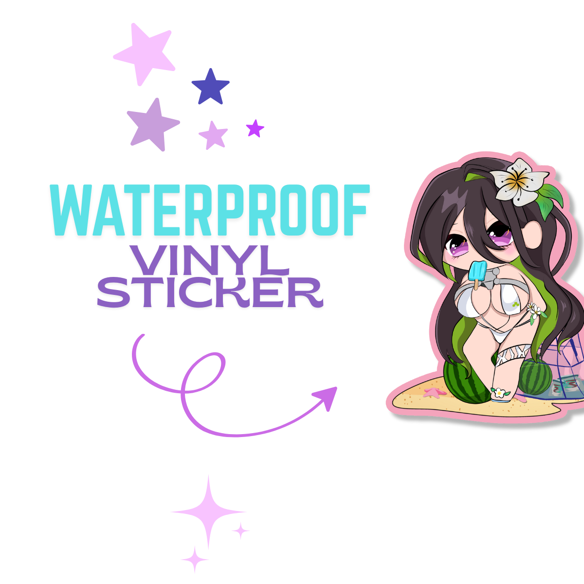 Summer Guilty Vinyl Sticker