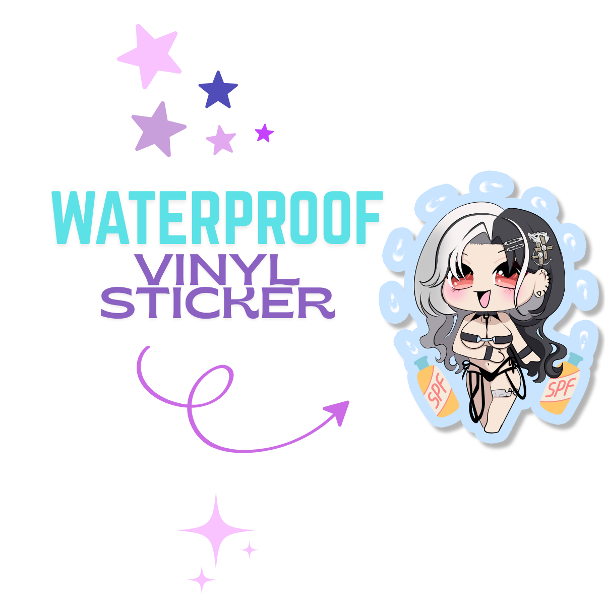 Summer Rosanna Vinyl Sticker