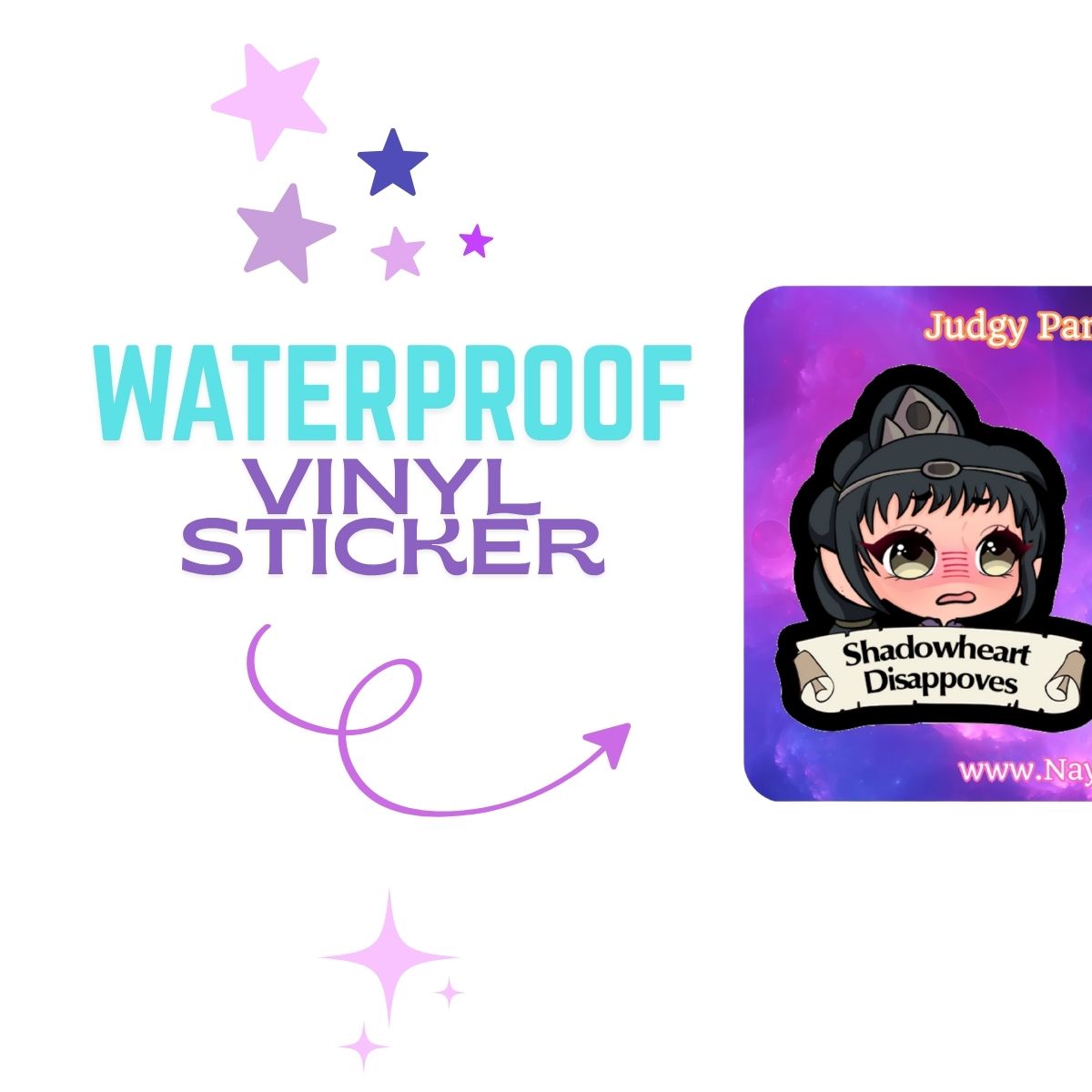 Shadowheart Mini Sticker Sheet | Baldur’s Gate 3