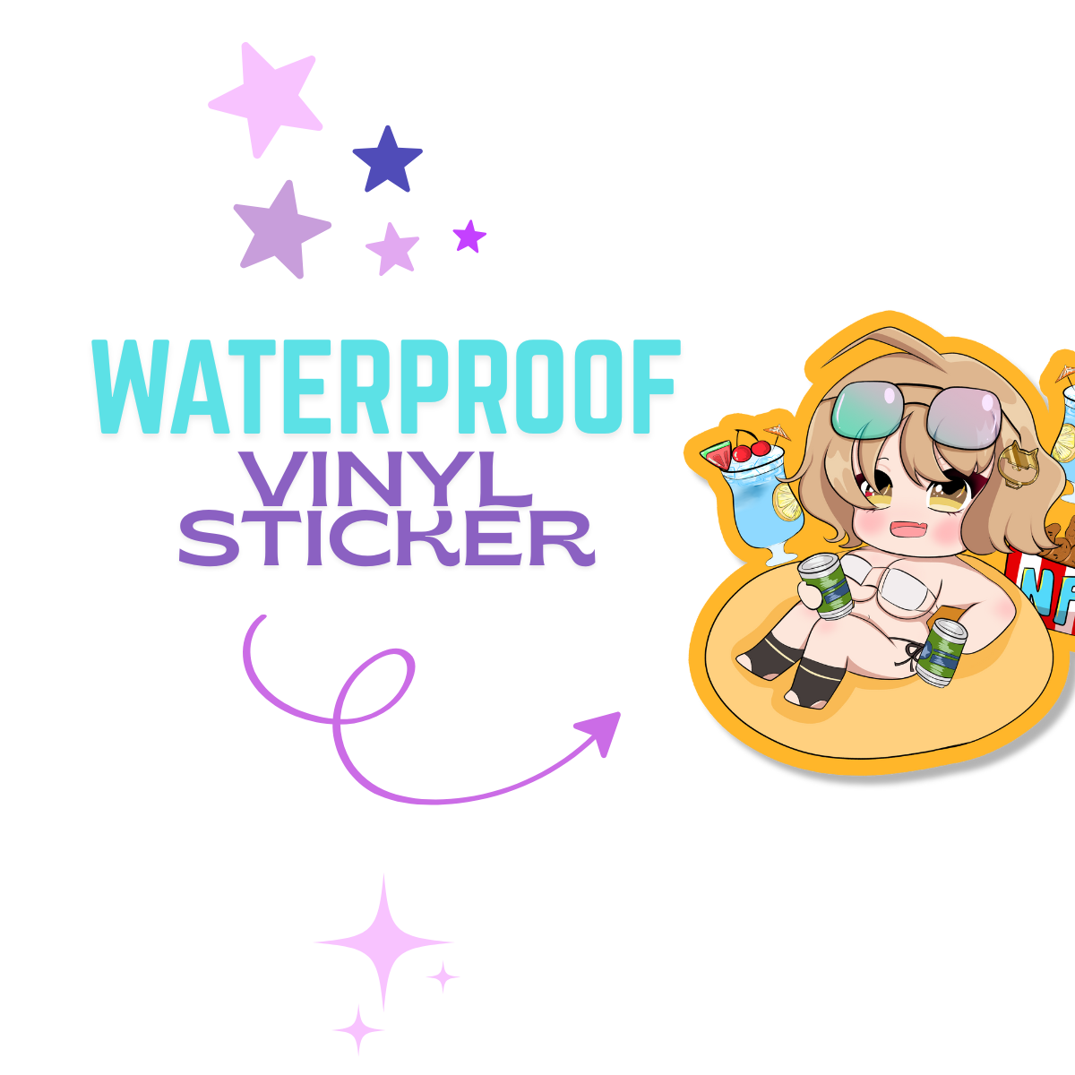 Summer Anis Vinyl Sticker