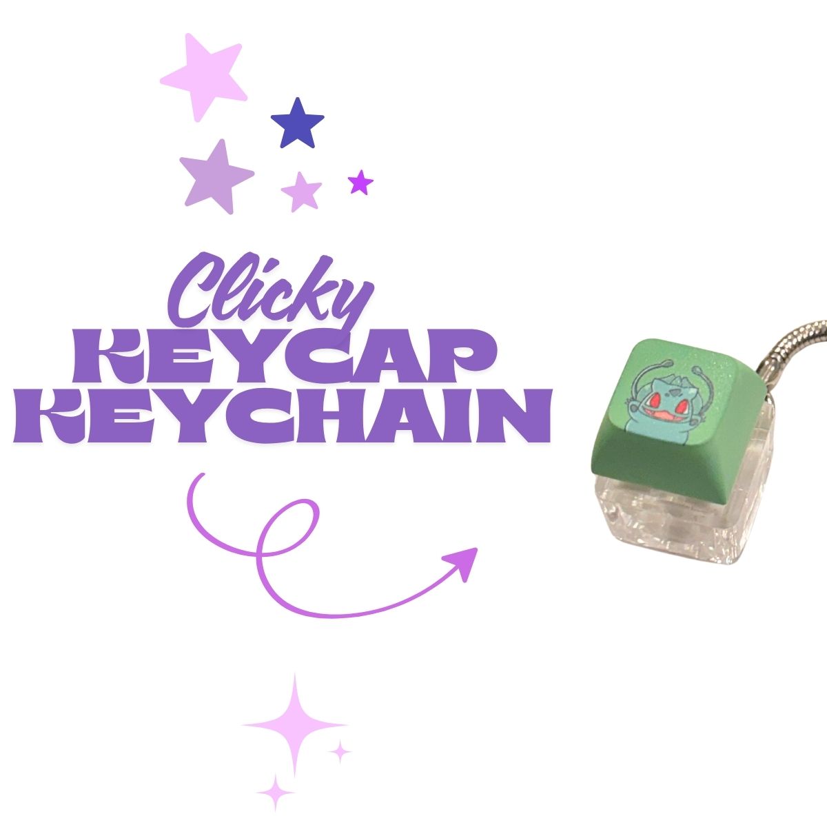 Bulbasaur Key Cap Fidget Keychain
