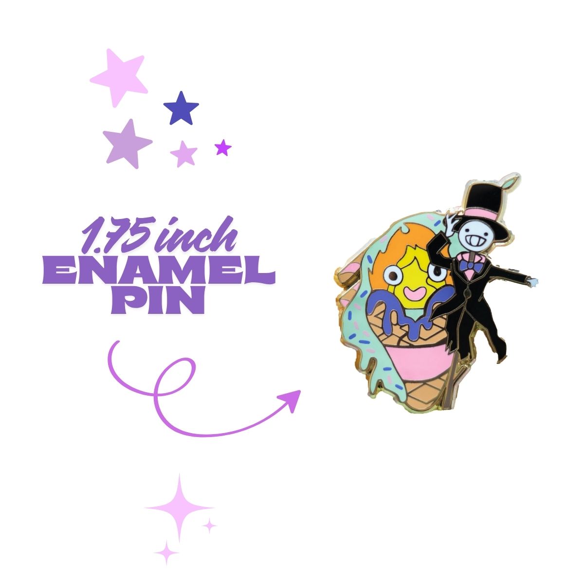 Turnip Scare Crow and Fire Spirit Enamel Pin