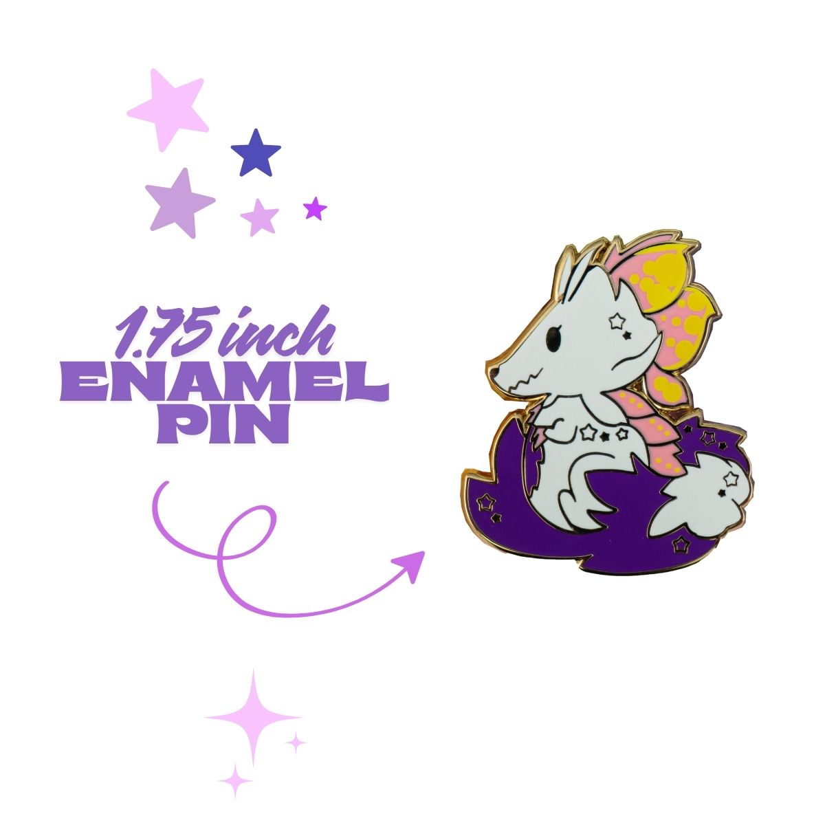 Mitzsune Enamel Pin