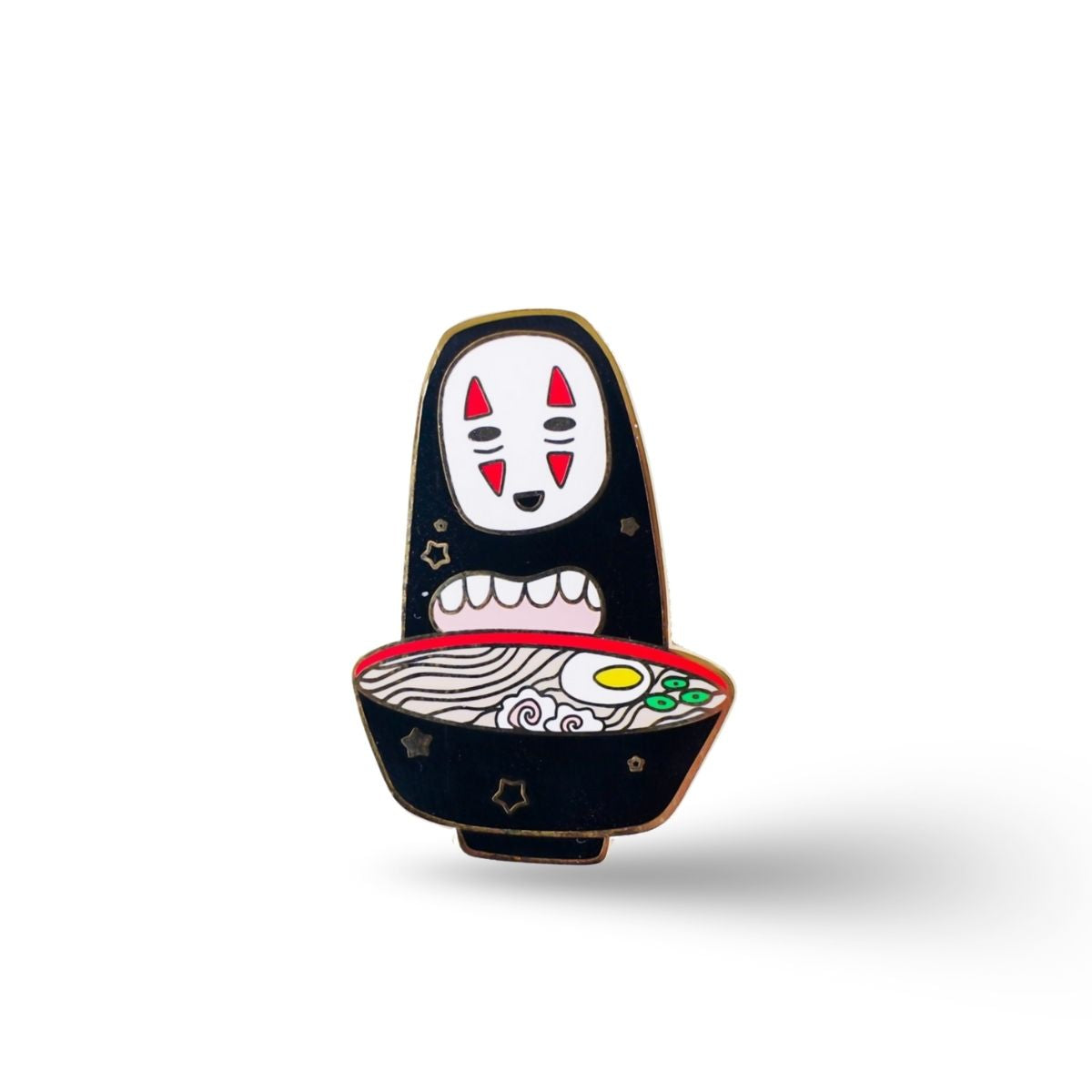 No Face Enamel Pin