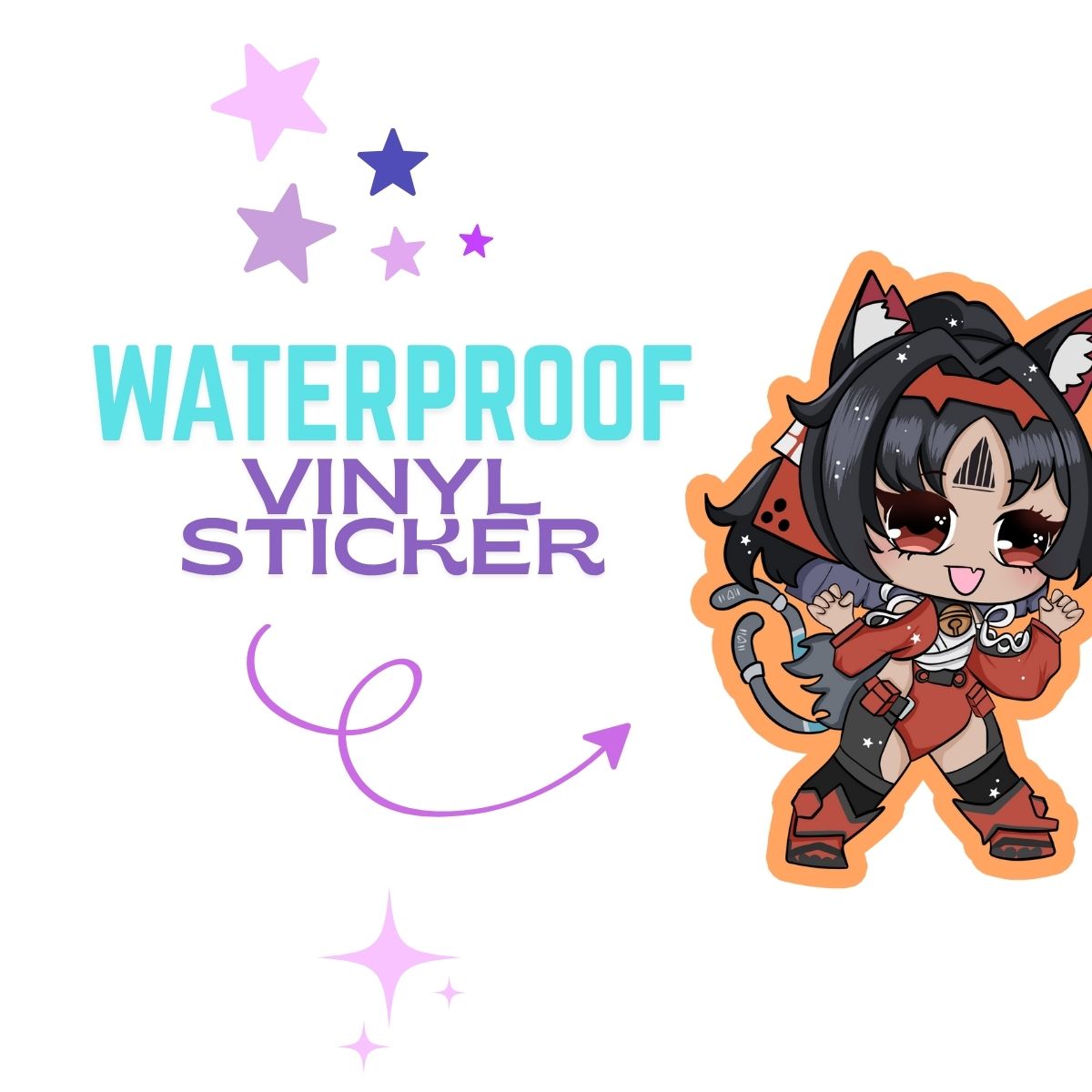 Nekomata Vinyl Sticker
