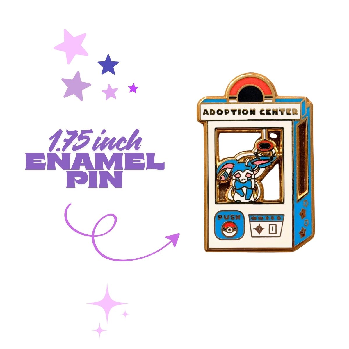 Adopt Shiny Sylveon Enamel Pin