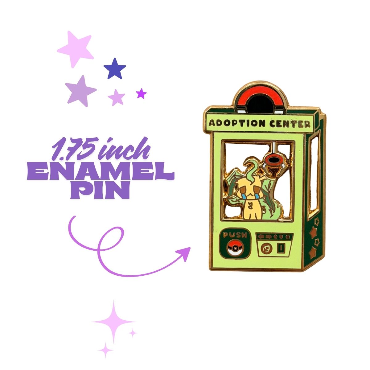 Adopt Shiny Leafeon Enamel Pin