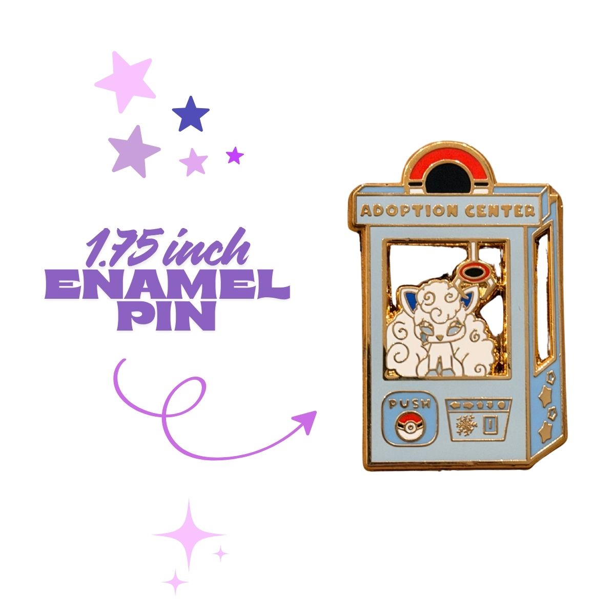 Adopt Alolan Vulpix Enamel Pin