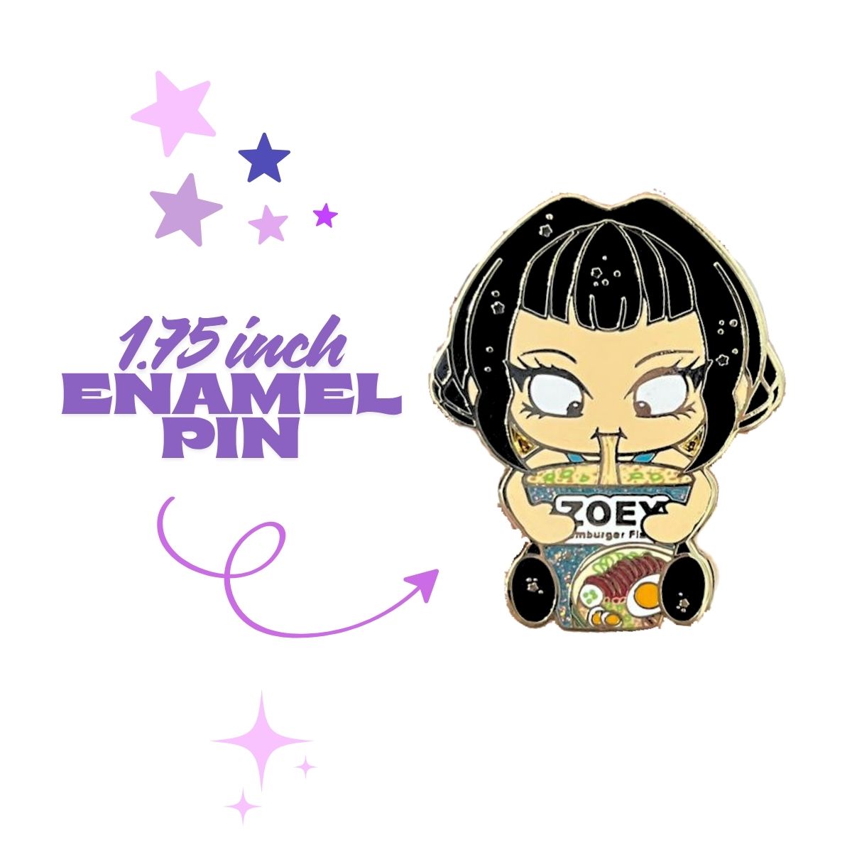 Zoey Enamel Pin