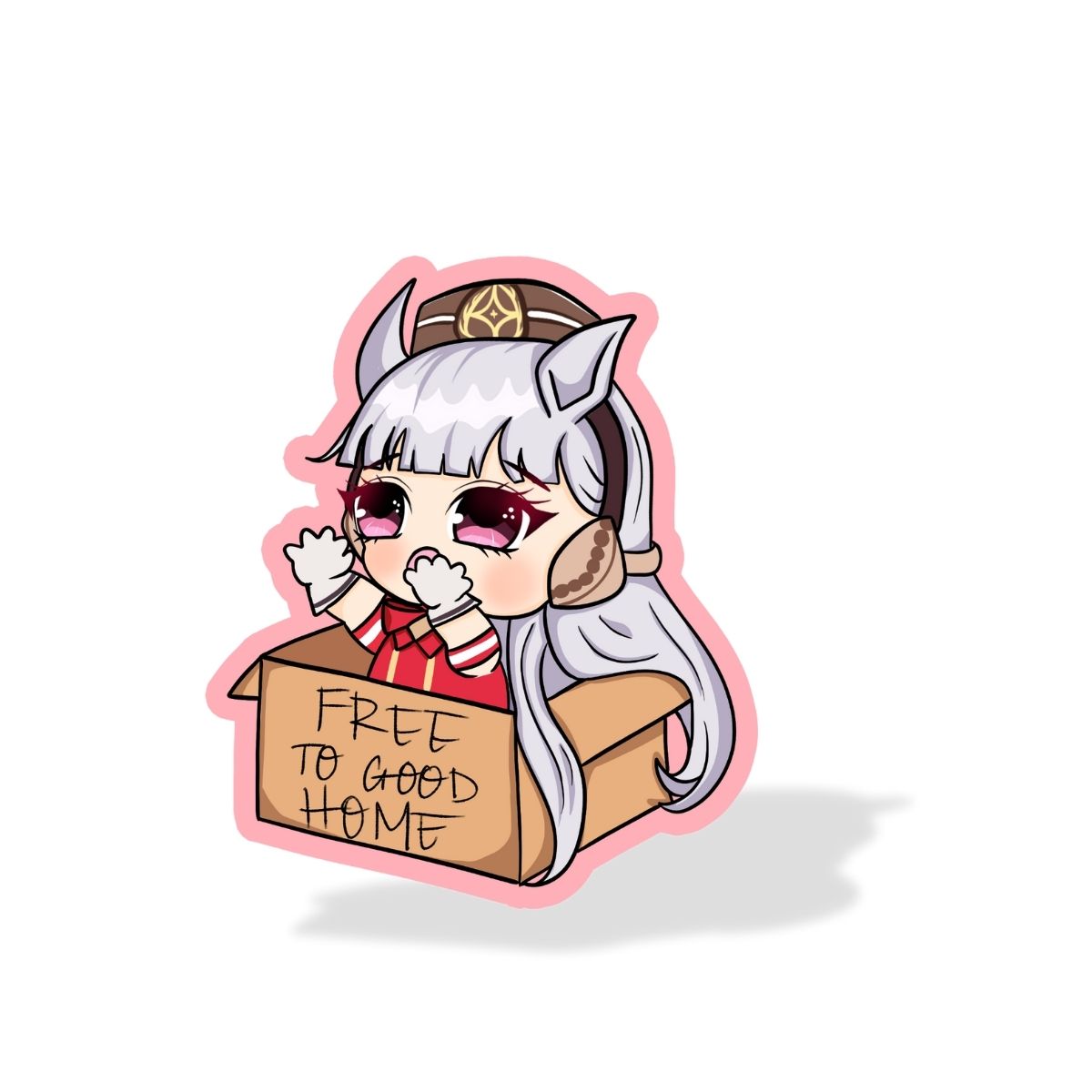 Gold Ship Vinyl Sticker