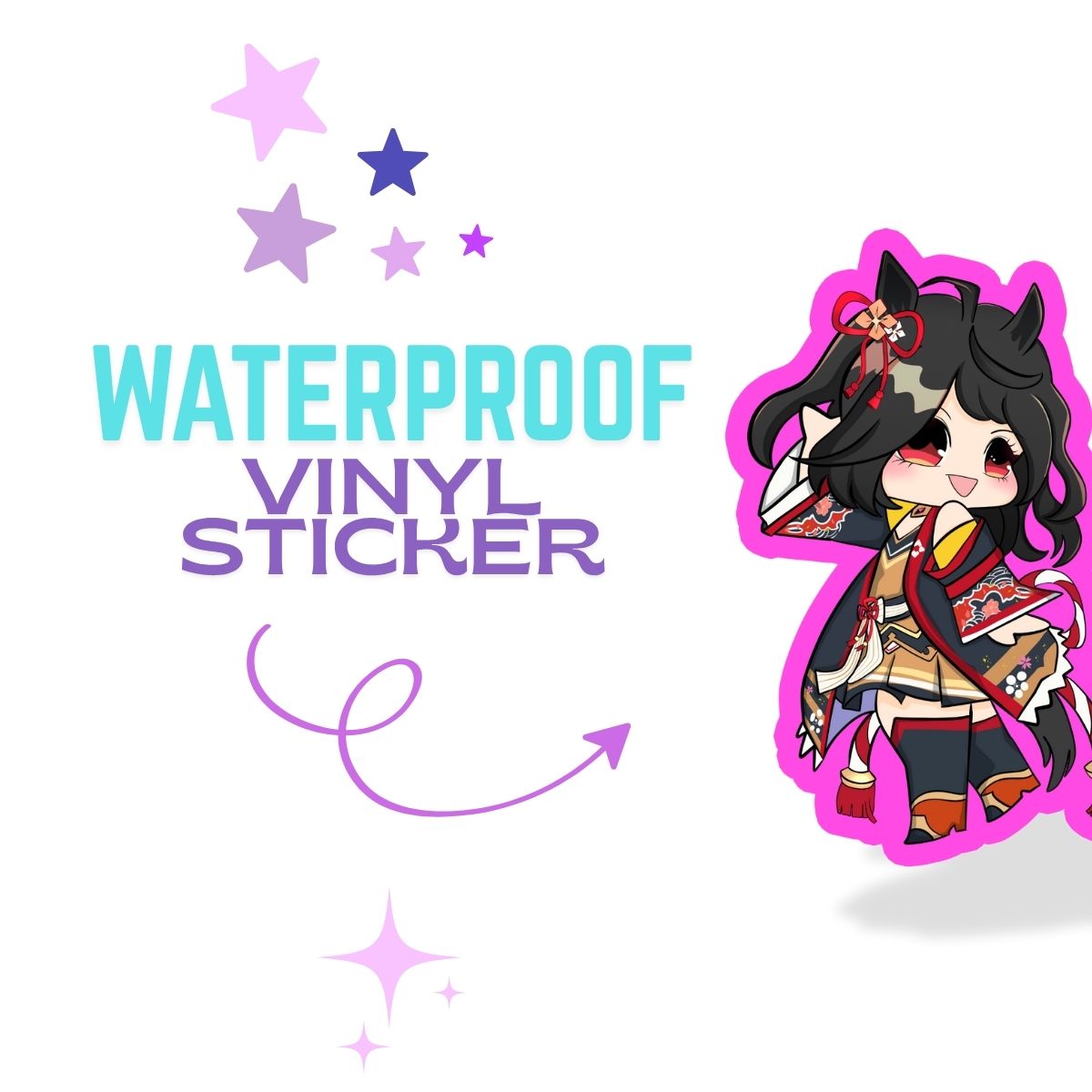 Kitasan Black Vinyl Sticker