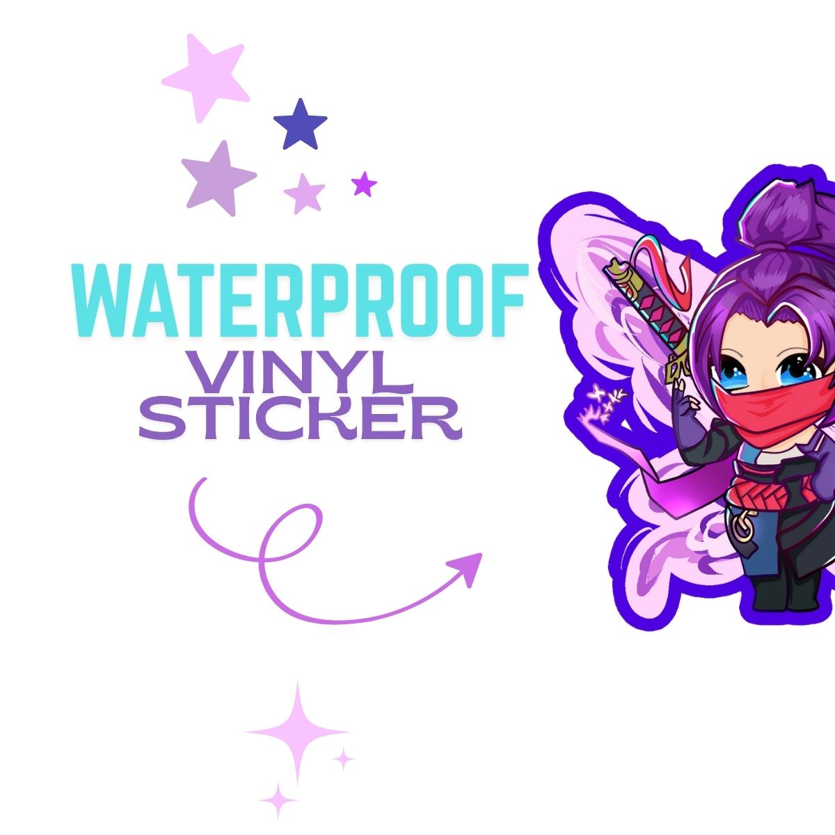 Psylocke Vinyl Sticker | Marvel Rivals