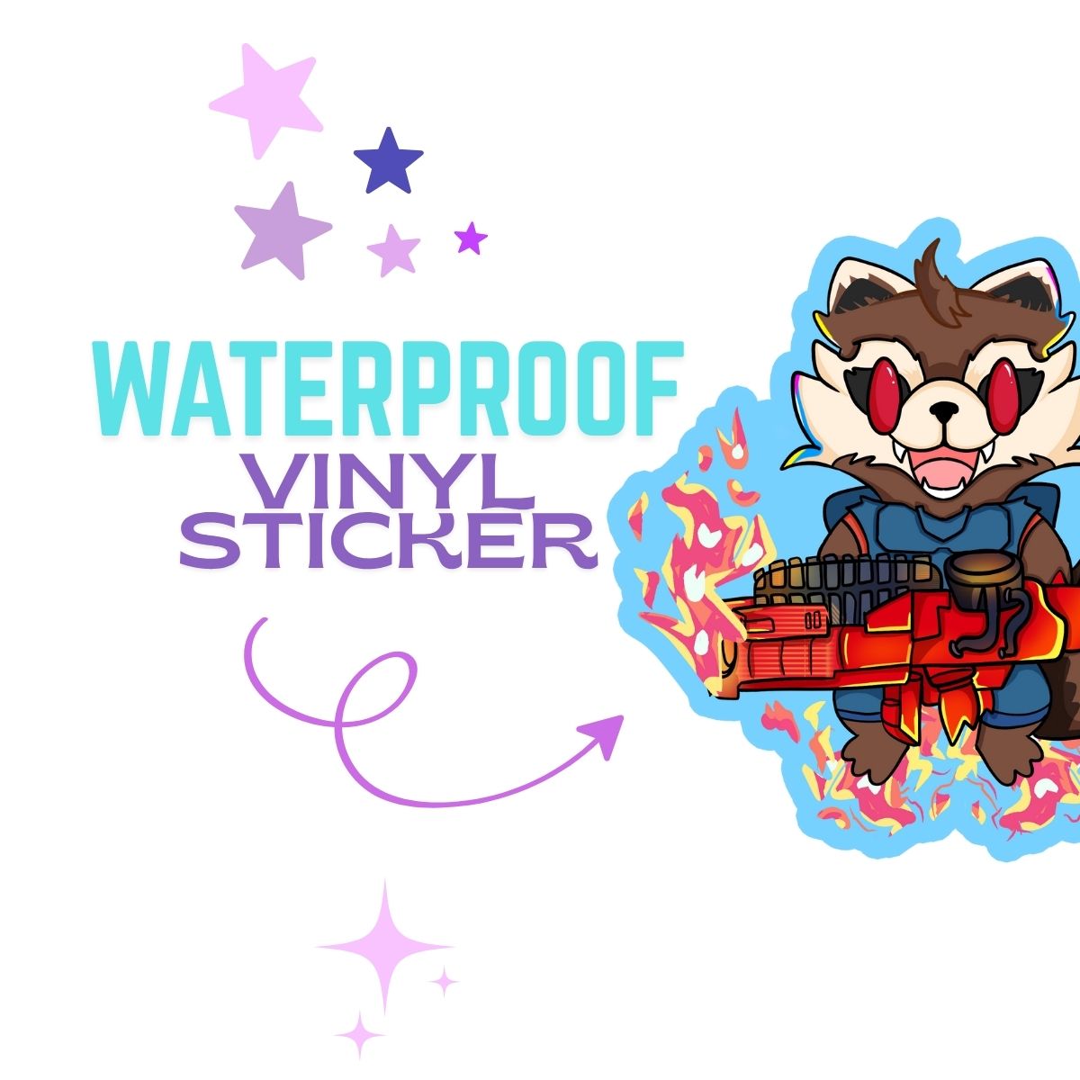 Rocket Vinyl Sticker | Marvel Rivals