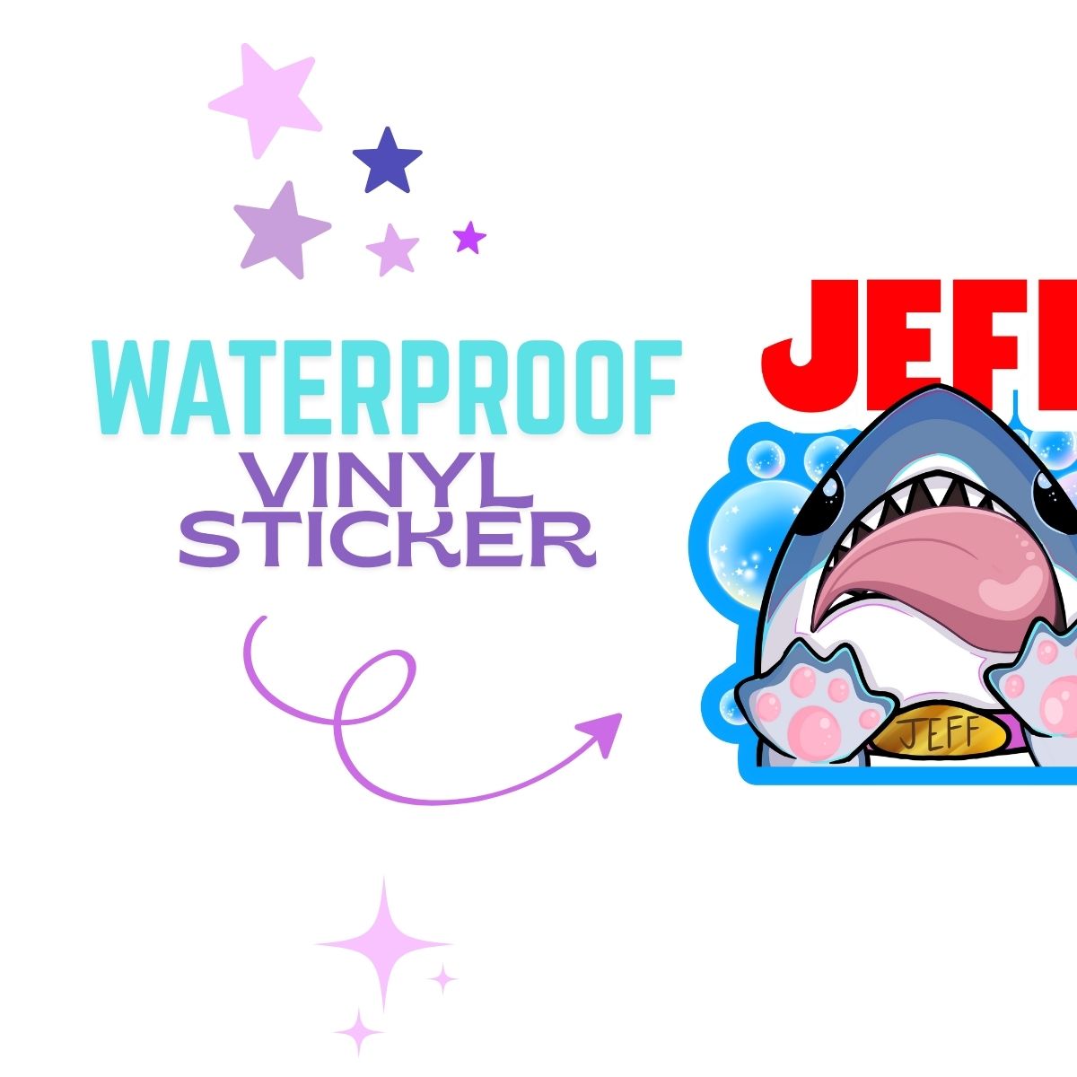 Jeff Movie Poster Sticker