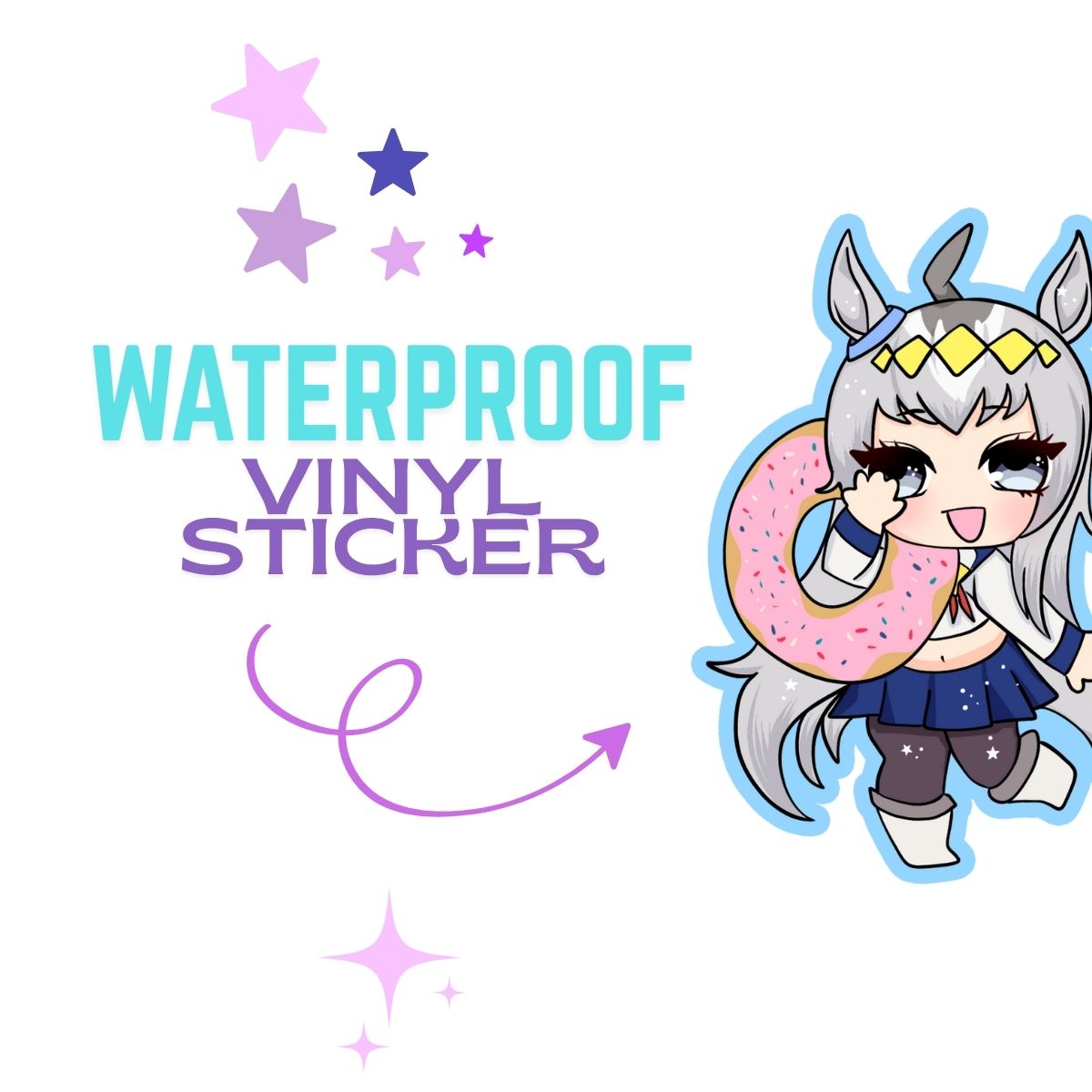 Oguri Cap Vinyl Sticker