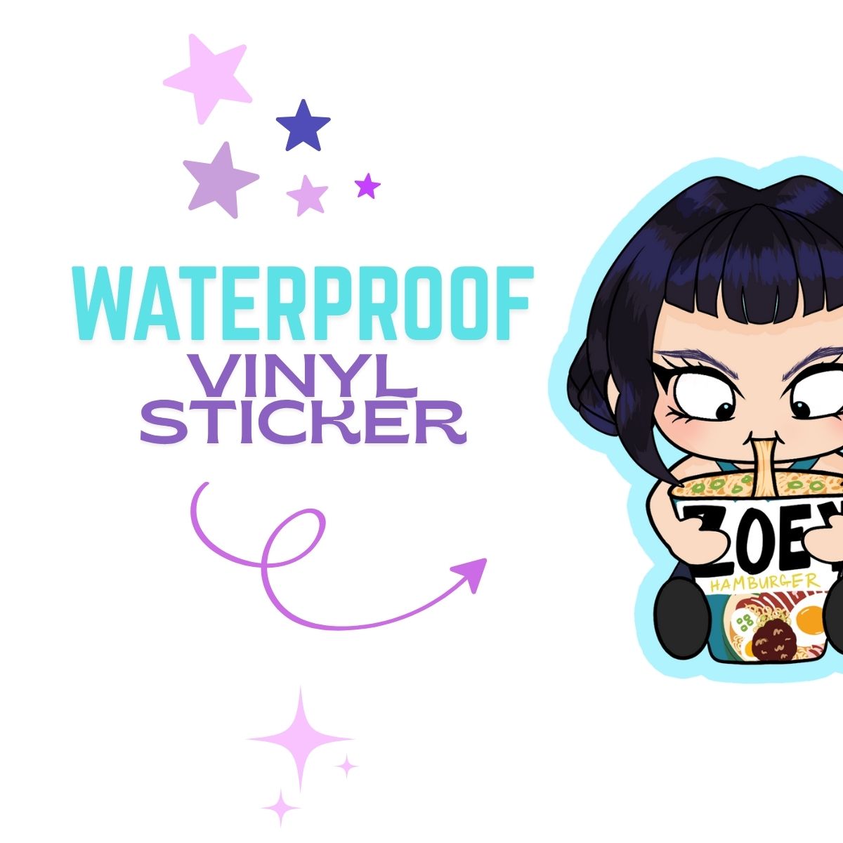 Zoey Vinyl Sticker