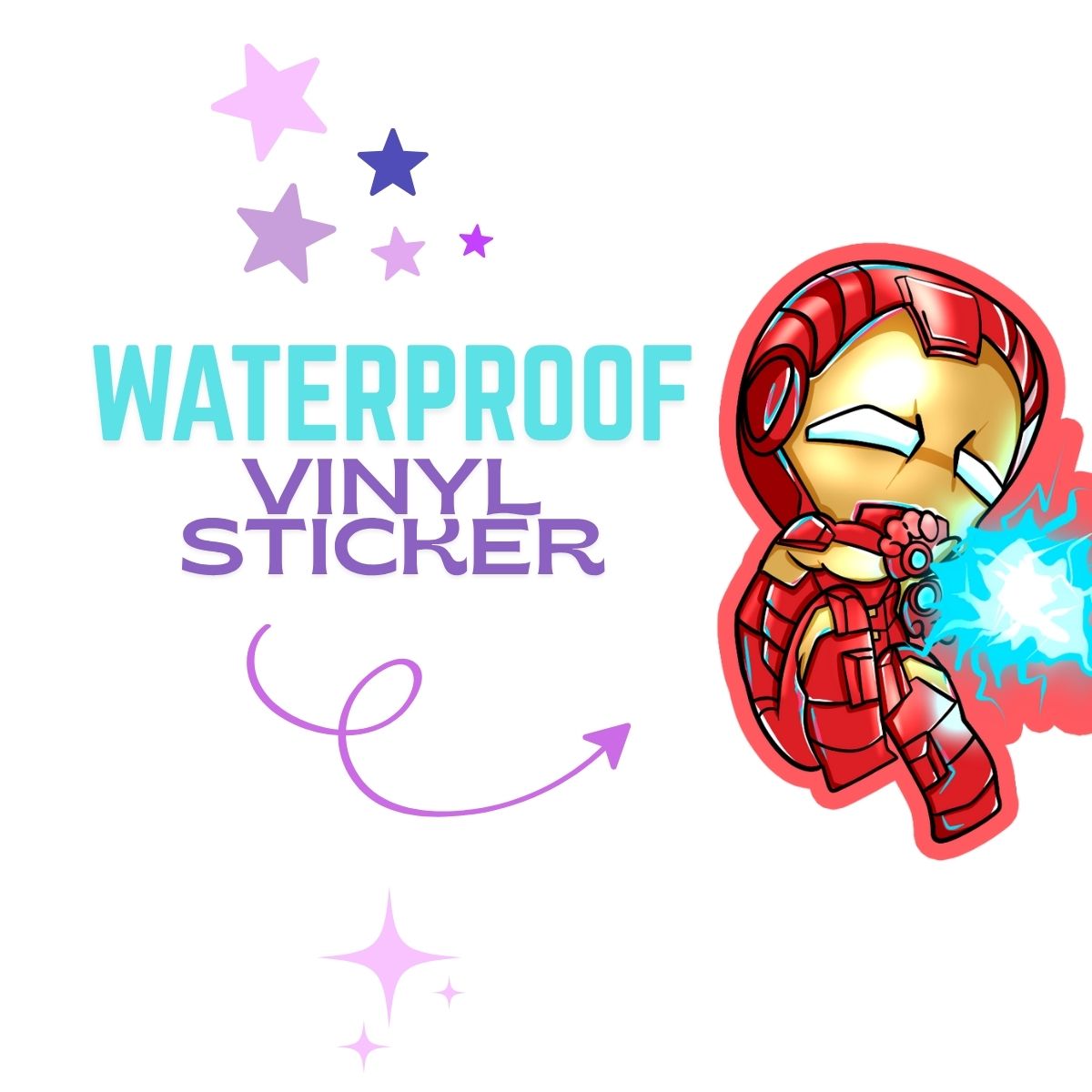 Iron Man Vinyl Sticker | Marvel Rivals