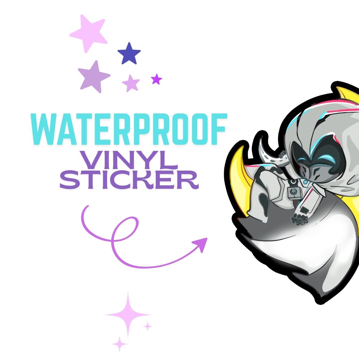 Moon Knight Vinyl Sticker | Marvel Rivals