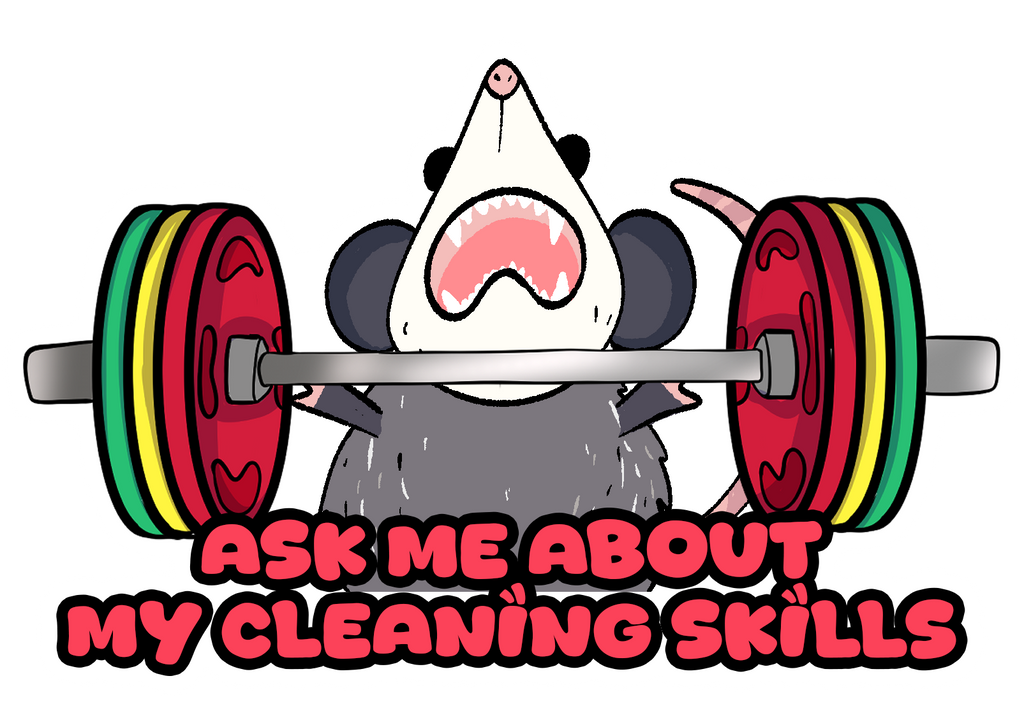 Ask Me About My Cleaning Skills Vinyl Sticker