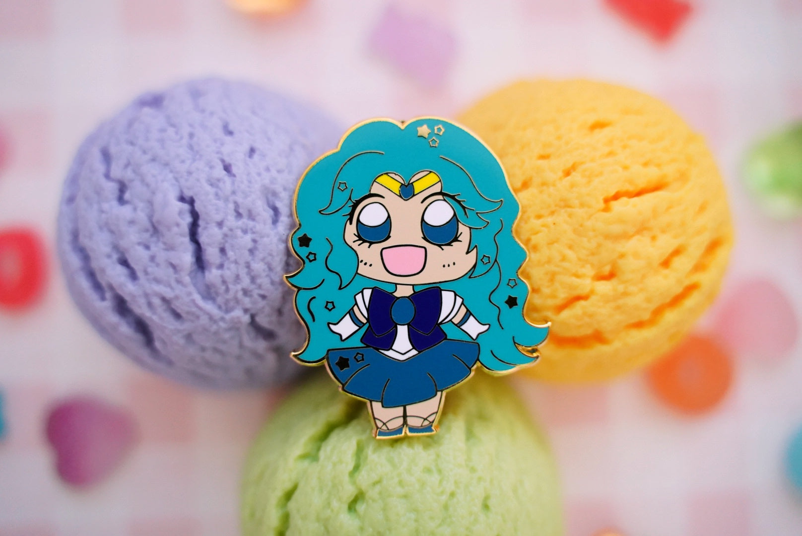 Neptune Enamel Pin