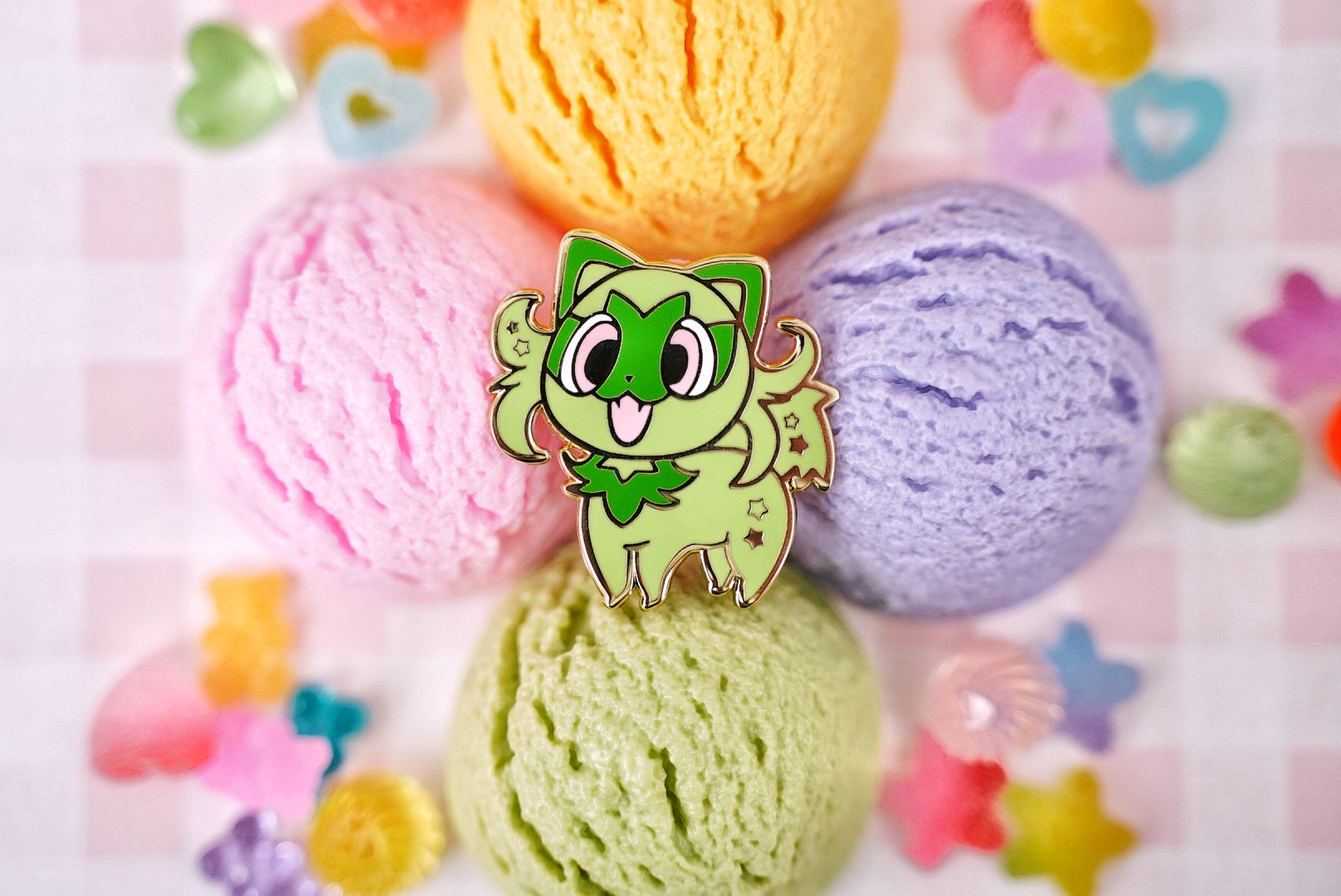 Sprigatito Enamel Pin